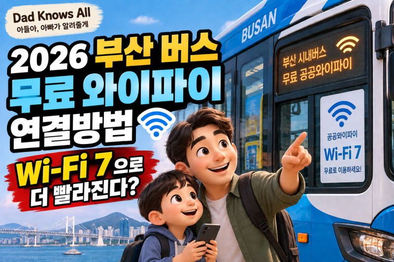 2026 부산 버스 무료 와이파이 연결방법｜Wi-Fi 7으로 더 빨라진다?