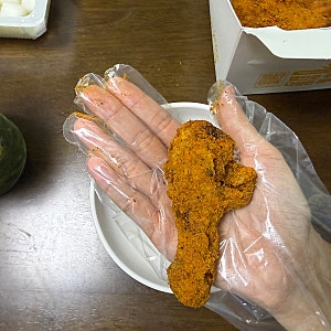 내돈내산 BHC 커링클 치킨 찐후기