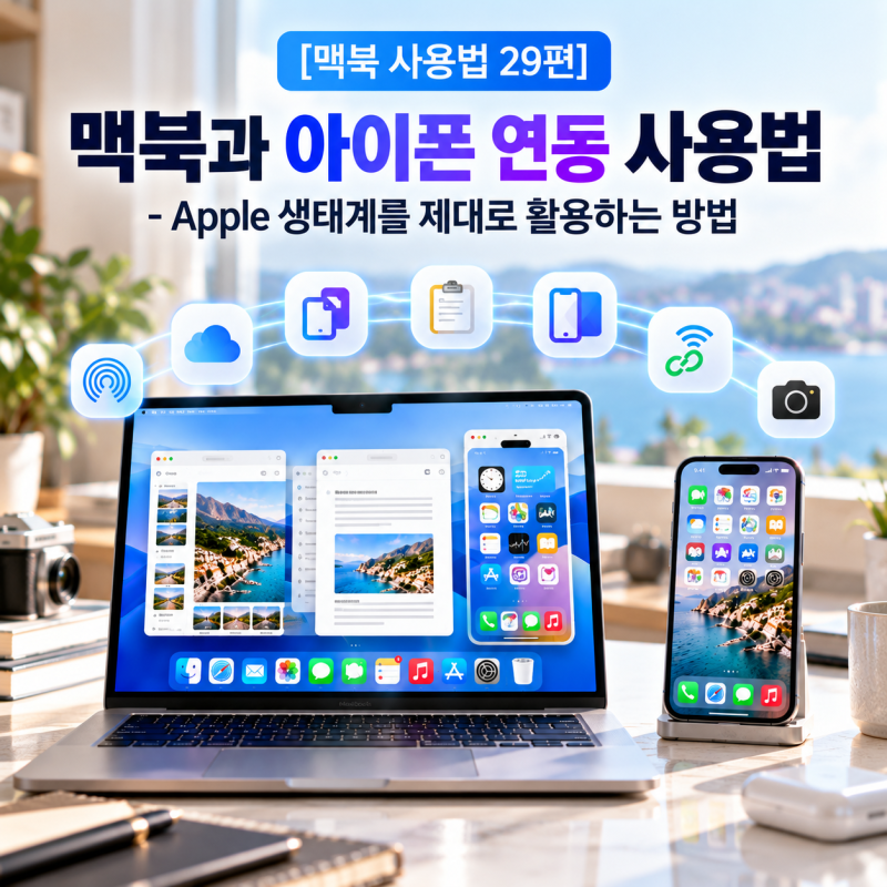 [맥북 사용법 29편] 맥북과 아이폰 연동 사용법 - Apple 생태계를 제대로 활용하는 방법