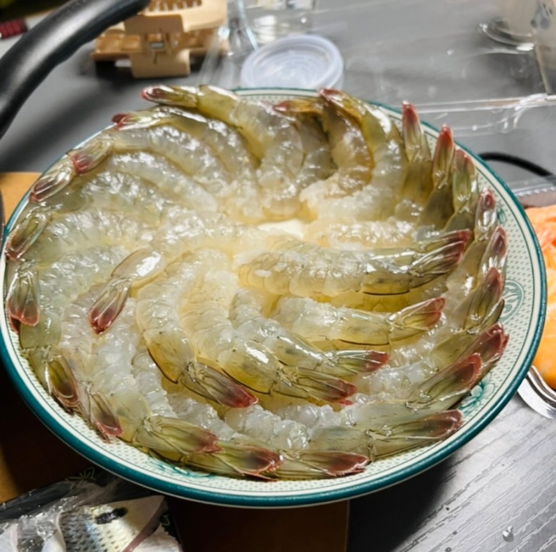 가을 제철 생새우회 손질 기절시키는법 마포농수산물시장
