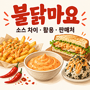 불닭마요소스, 불닭소스와 다른 점부터 활용·판매처까지