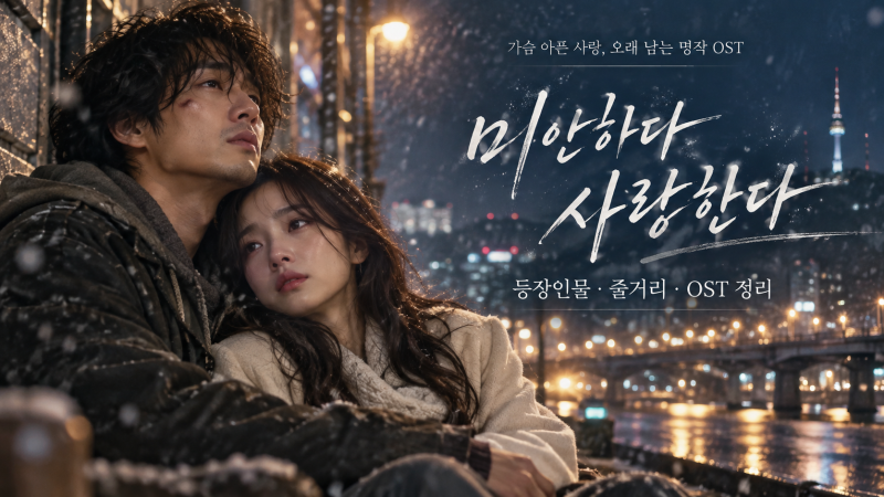 미안하다 사랑한다 OST 전곡 정리｜박효신 눈의 꽃·소지섭 임수정 드라마 노래 추천