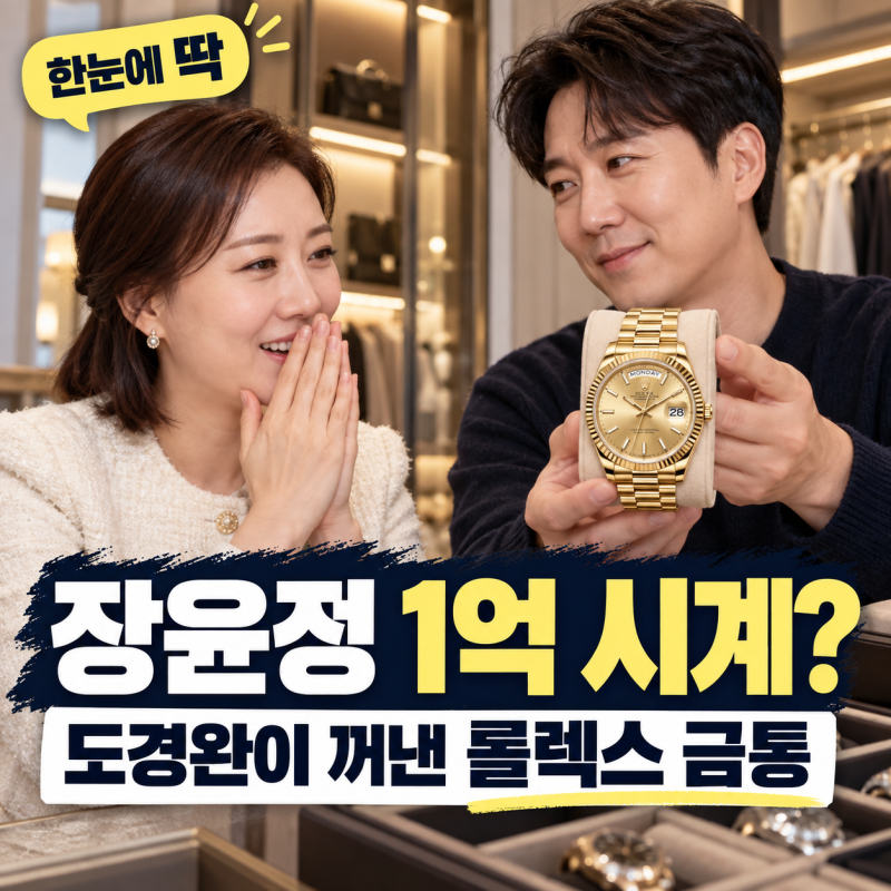 장윤정 1억 시계? 도경완이 몰래 꺼냈다더니…