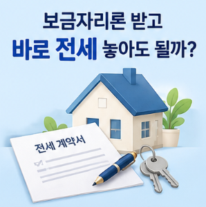 보금자리론 받고 바로 전세 놓아도 될까? 잔금 직후 세입자를 구하기 전에 꼭 확인하세요