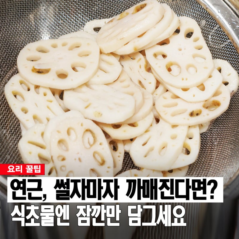 연근 썰어두면 왜 까매질까? 갈변 줄이고 아삭함 지키는 보관법