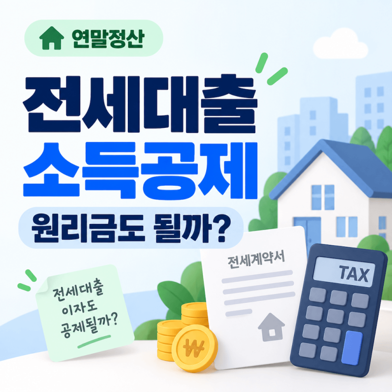 전세대출 소득공제, 원리금도 될까