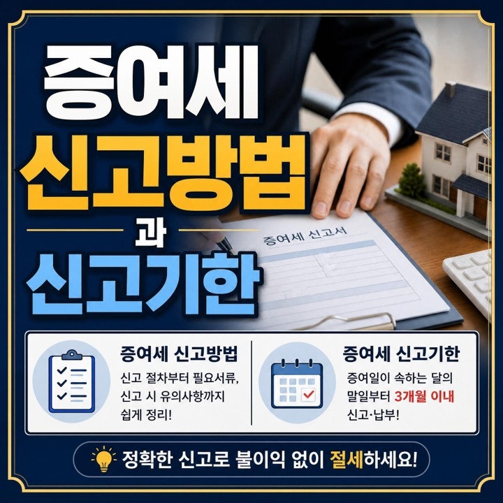 증여세 신고방법과 신고기한, 홈택스 입력 순서와 가산세 안내