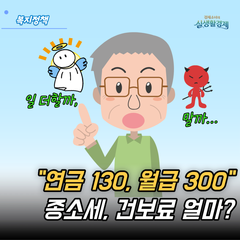 "국민연금 월 130만원, 월급 300만원" 종합소득세와 건강보험료 얼마나 나올까?