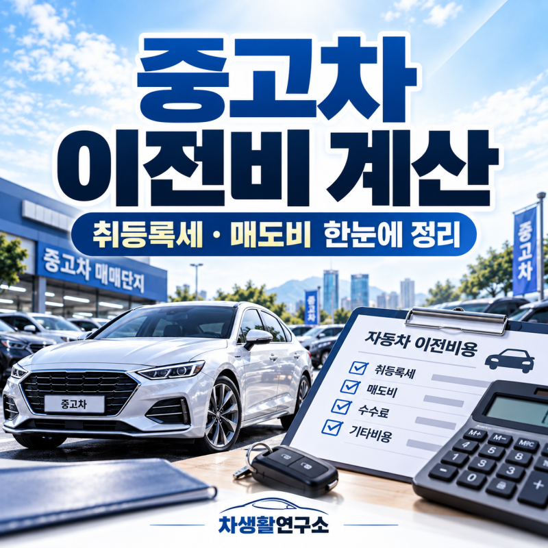 중고차 이전비 계산, 차량가격 외에 실제로 들어가는 비용은?