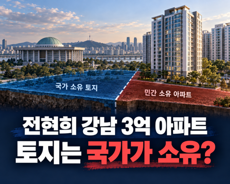 전현희 ‘강남 3억 아파트’ 법안, 토지는 국가가 소유한다는 뜻일까?