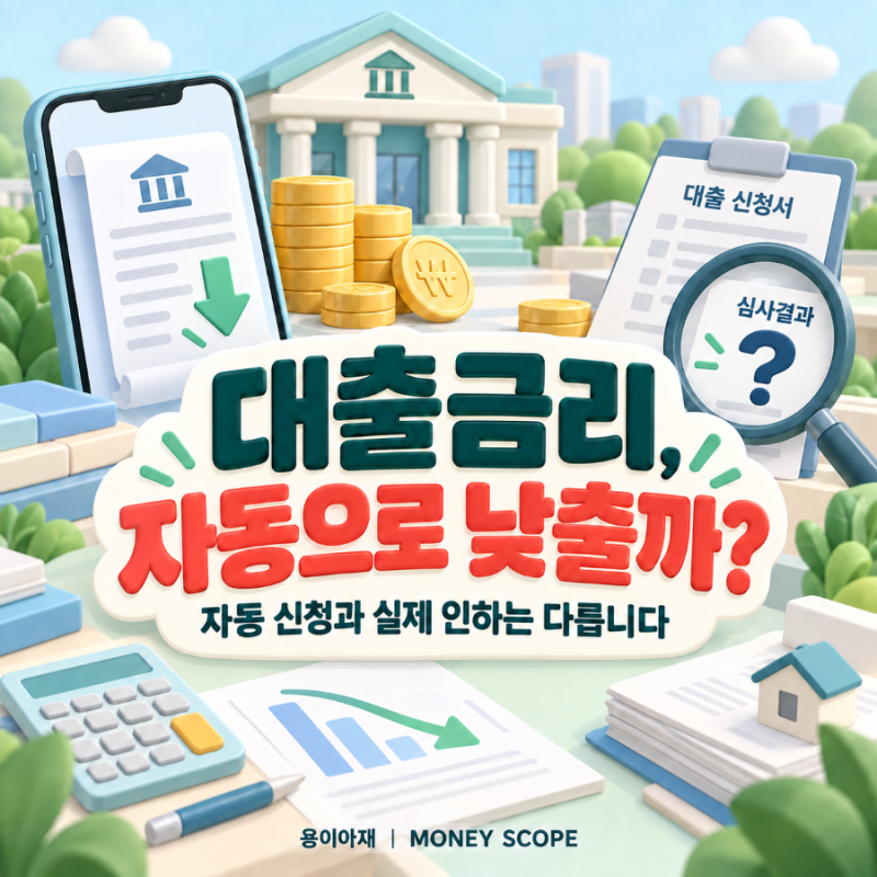 금리인하요구권 자동 신청 2026｜내 대출금리도 내려갈까? 신청 조건과 이자 계산