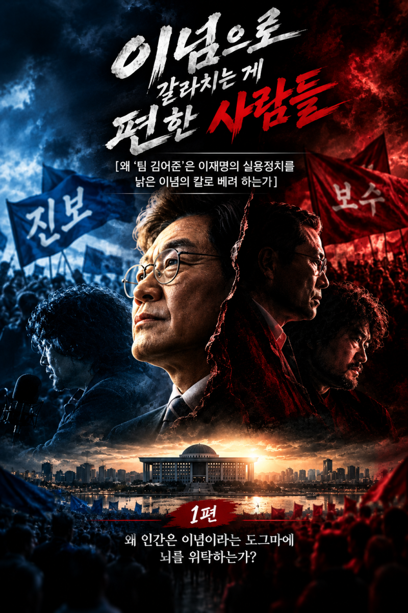 “이념으로 갈라치는 게 편한 사람들-1편”[왜 '팀 김어준'은 이재명의 실용정치를 낡은 이념....
