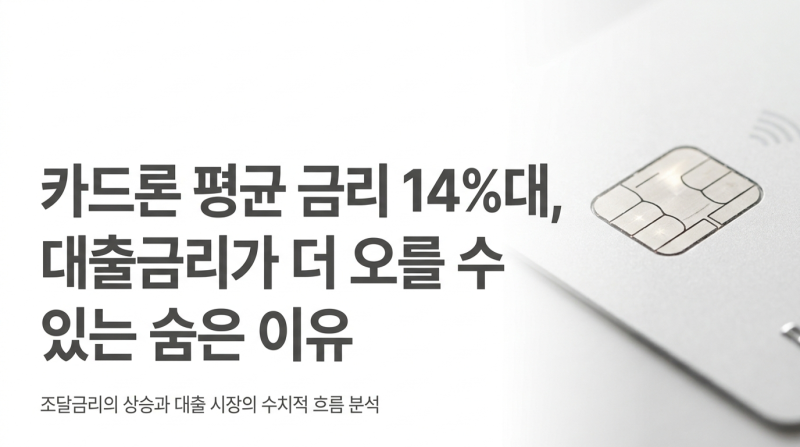 카드론 평균 금리 14%대, 조달금리가 1.6%p 뛴 지금 대출금리가 더 오를 수 있는 이유