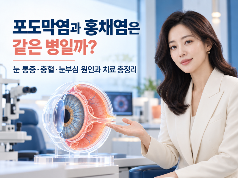 ️ 포도막염과 홍채염은 같은 병일까? 눈 통증·충혈·눈부심 원인과 치료
