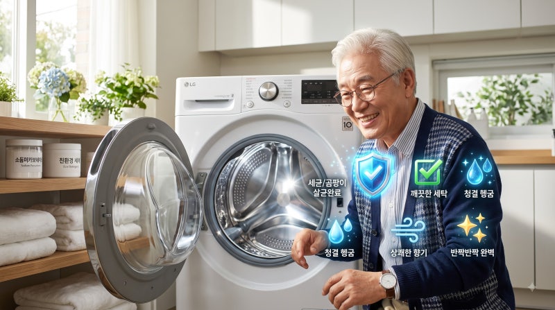 "빨래에서 퀴퀴한 걸레 냄새가 나시나요?" 세탁조 뒤편 묵은 곰팡이 싹 뽑아내는 과탄산소다 ....