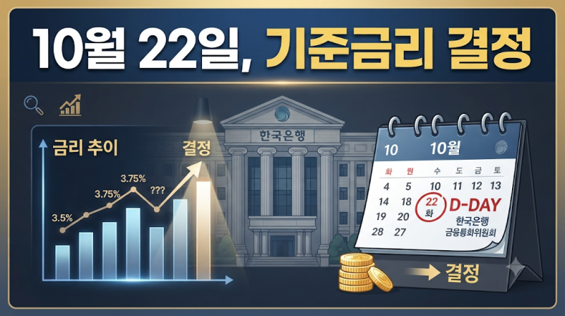 2026년 10월 한국은행 금통위 언제? 기준금리 발표 전 예금·대출에서 볼 것