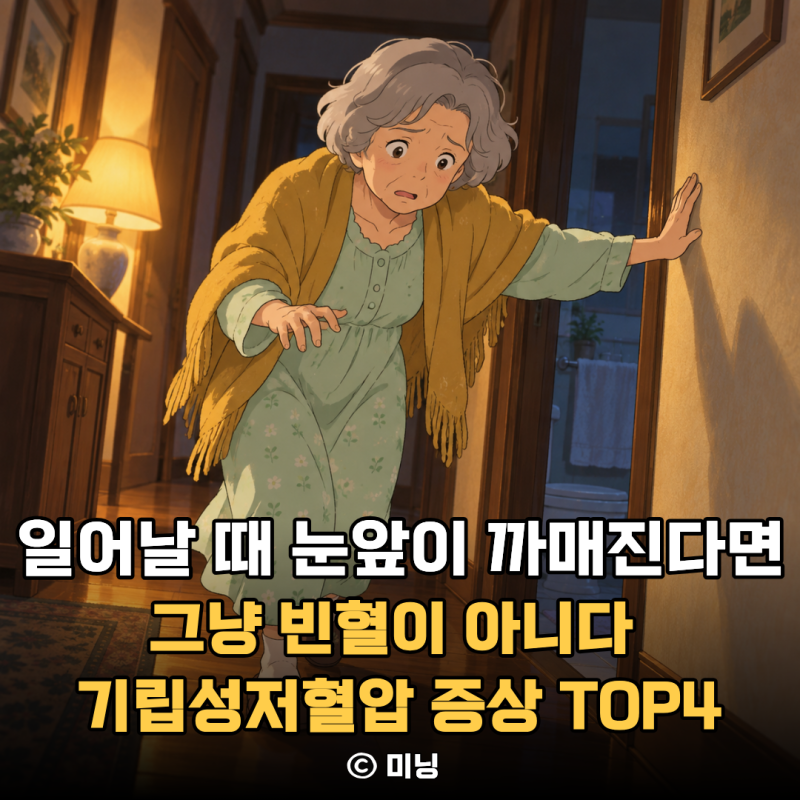 “앉았다 일어날 때 눈앞이 까매진다면” 그냥 빈혈이 아닌 기립성저혈압 증상 TOP4