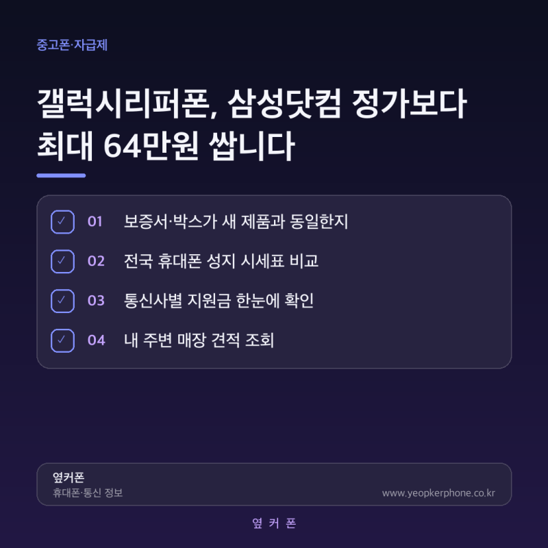 갤럭시리퍼폰, 삼성닷컴 정가보다 최대 64만원 쌉니다