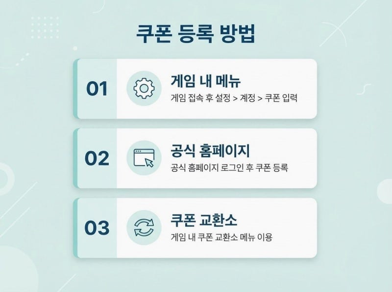 제우스 오만의신 쿠폰등록 어떻게 신청하고 뭘 받나?