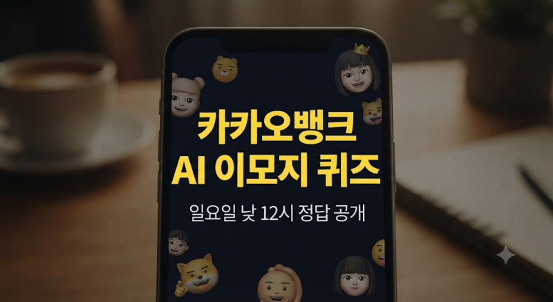 일요일 낮 12시 카카오뱅크 AI 이모지 퀴즈 9월 27일 정답 가이드