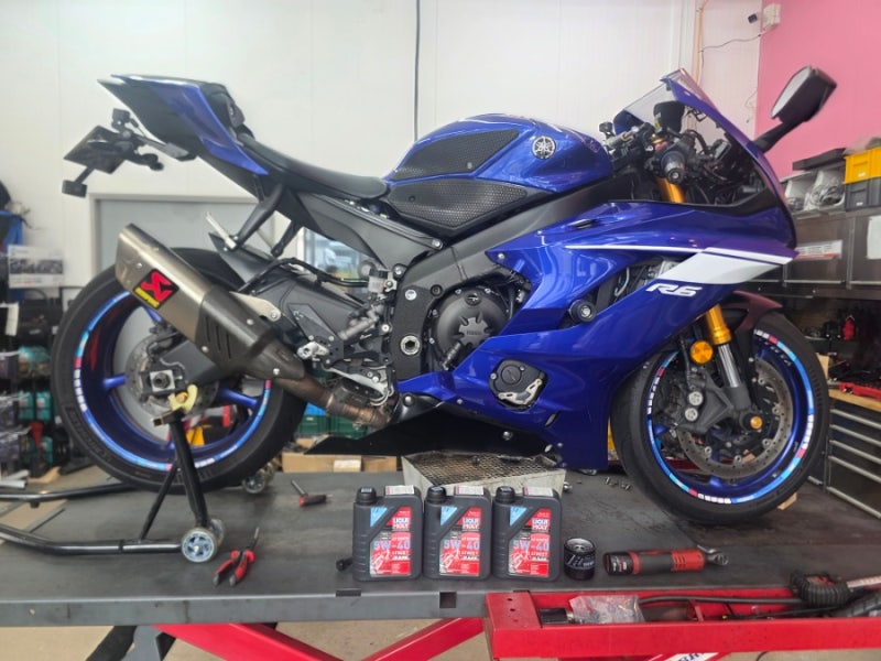 [대전서구]️ 야마하 YZF-R6 엔진오일 교환