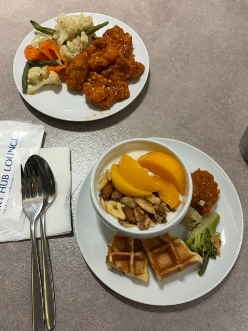 인천공항 스카이허브 라운지 할인 및 이용방법｜내돈내산 야간 라운지 , 새벽 비행 전 냅존 ....