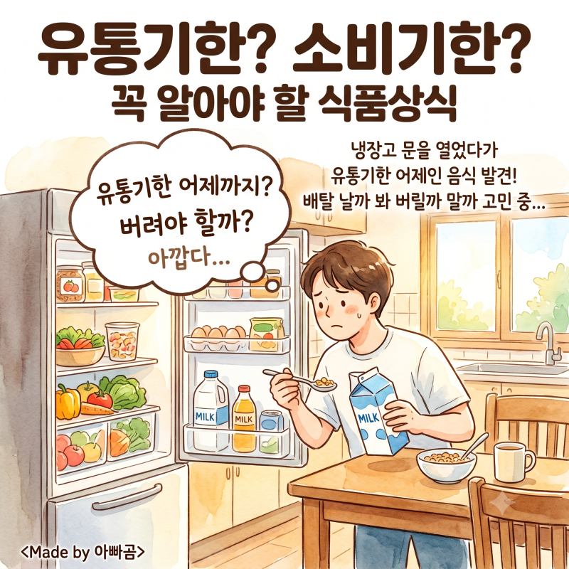 유통기한? 소비기한? 언제까지 먹어도 되는 걸까요? 꼭 알아야 할 식품상식