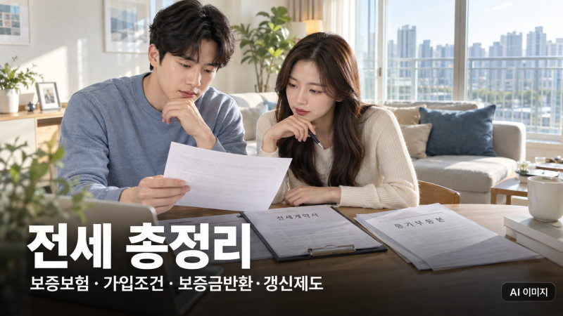 전세 제도 총정리(임대차), 보증보험부터 갱신청구까지