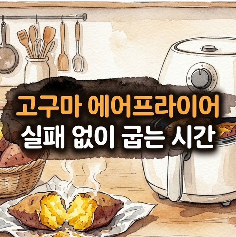 고구마에어프라이어 실패 없이 촉촉하게 굽는 시간