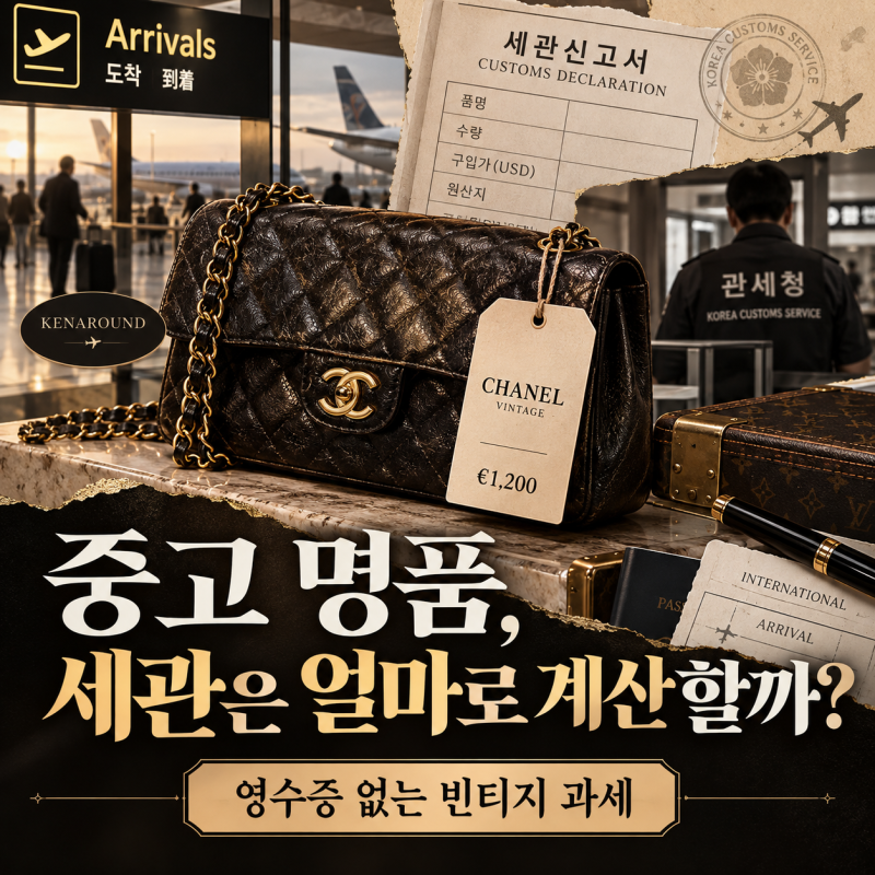 해외에서 명품가방 중고로 샀는데 한국 세관은 얼마로 계산할까?｜영수증 없는 빈티지 명품 ....