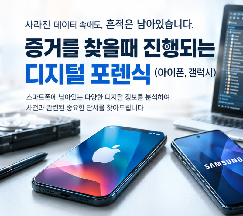 카카오톡 삭제 내용과 사진·문자 복원, 휴대폰 포렌식 화성평택오산