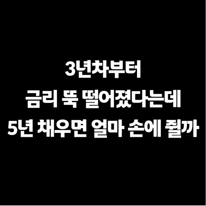 청년도약계좌 3년차 금리 뚝 떨어졌다는데…만기 수령액 총정리