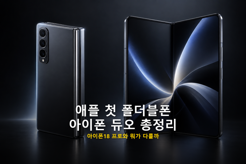 애플 첫 폴더블폰 아이폰 듀오 총정리, 아이폰18 프로와 뭐가 다를까