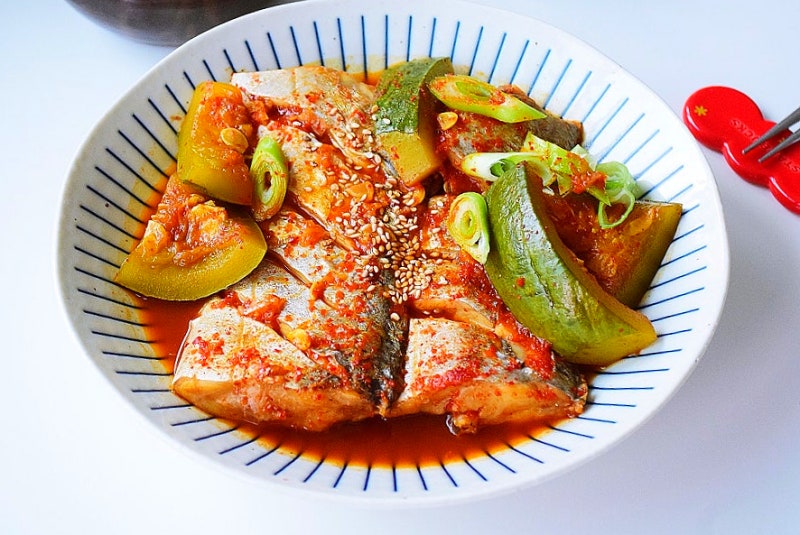 갈치조림 레시피 양념장 둥근 호박조림 생선조림 양념 황금레시피