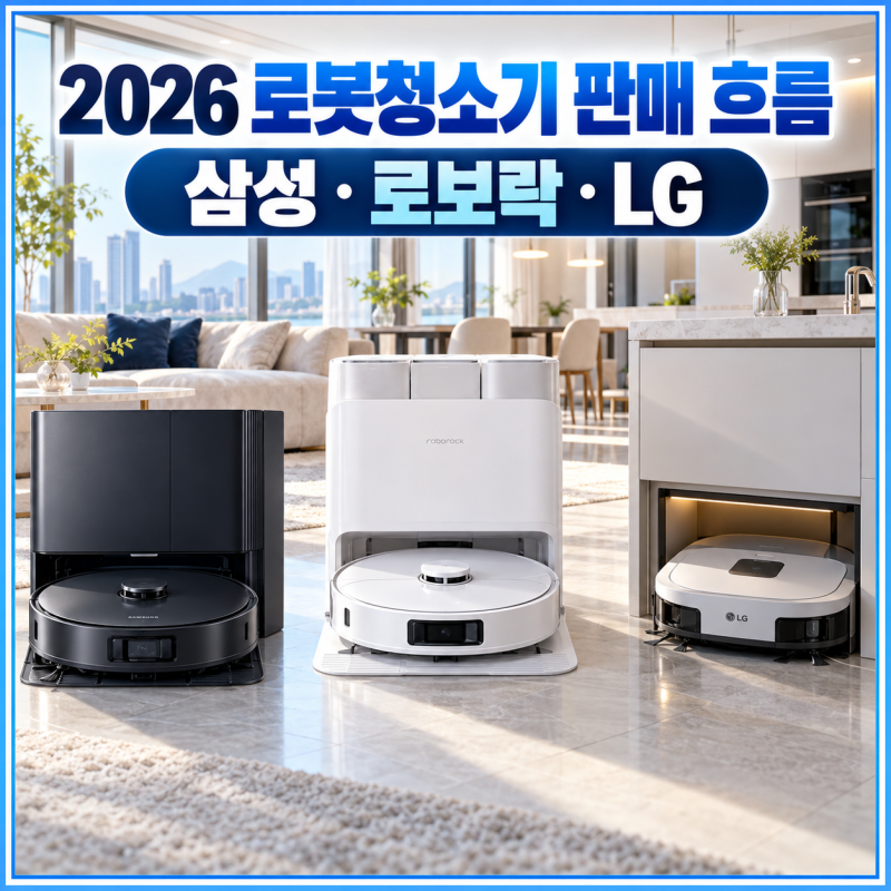 로봇청소기 2026년 판매순위를 먼저 보세요