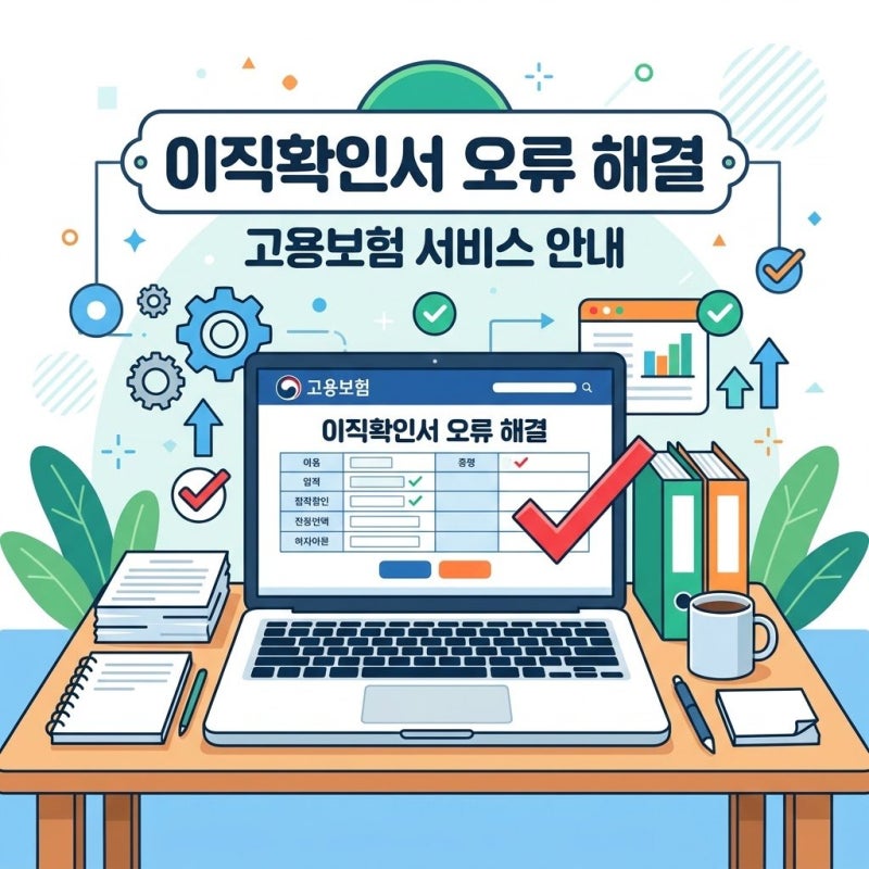 실업급여 신청 막혔다면? 고용보험 실업급여 이직확인서 오류 수정 순서