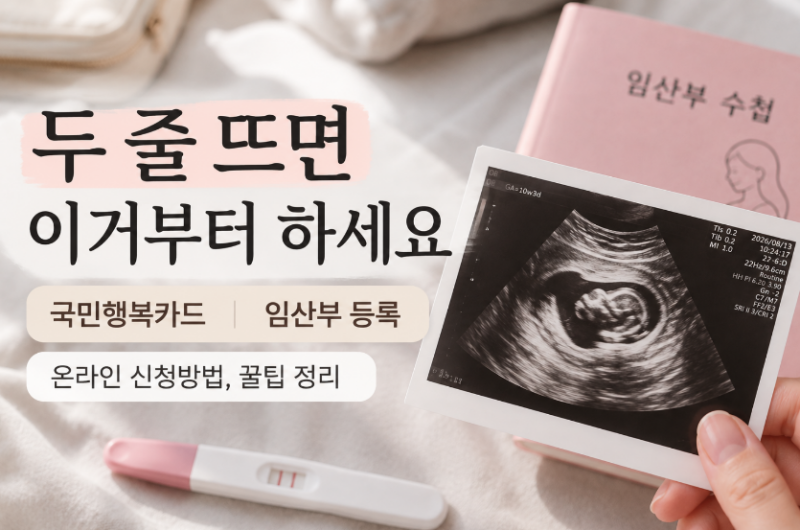임신확인하면 뭐부터? 국민행복카드 ·보건소 등록 방법, 혜택 총정리