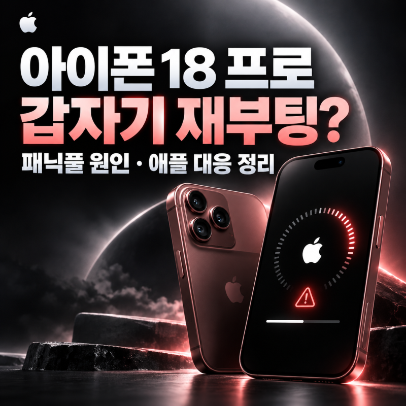 아이폰18 프로 갑자기 재부팅된다? 패닉풀 원인과 애플 대응 정리