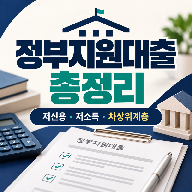 [정부지원대출 총정리] 저신용 저소득 차상위계층 대출 조건과 상품 뭐가있을까?