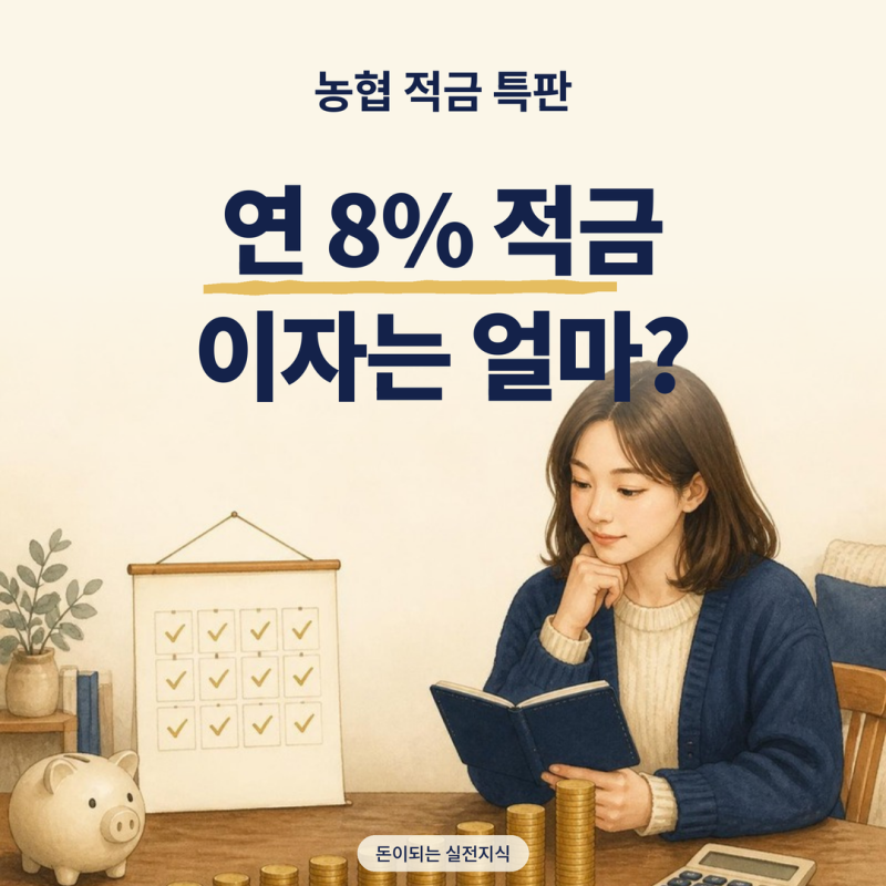 농협 적금 특판, 최고금리보다 월 한도와 해지 이율이 중요해요