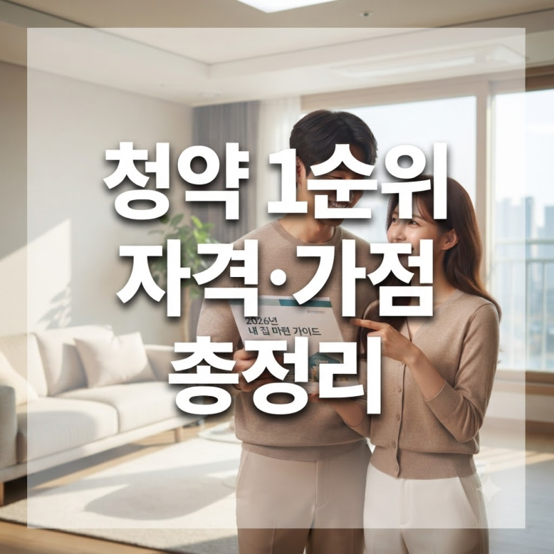 "무주택 기간·통장 납입 횟수 총정리! 초보자도 3분 만에 끝내는 아파트 청약 가점 계산법"