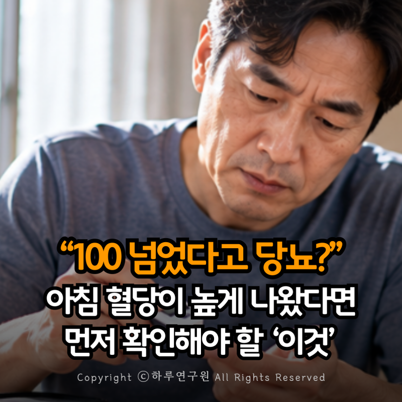 "정상인 줄 알았는데.." 공복혈당 100 넘었다면 놓치지 말아야 할 4가지