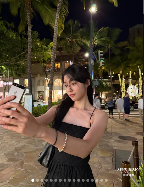 노윤서 하와이 여행서 확 달라진 분위기…크롭탑부터 밤 수영까지 반전 매력