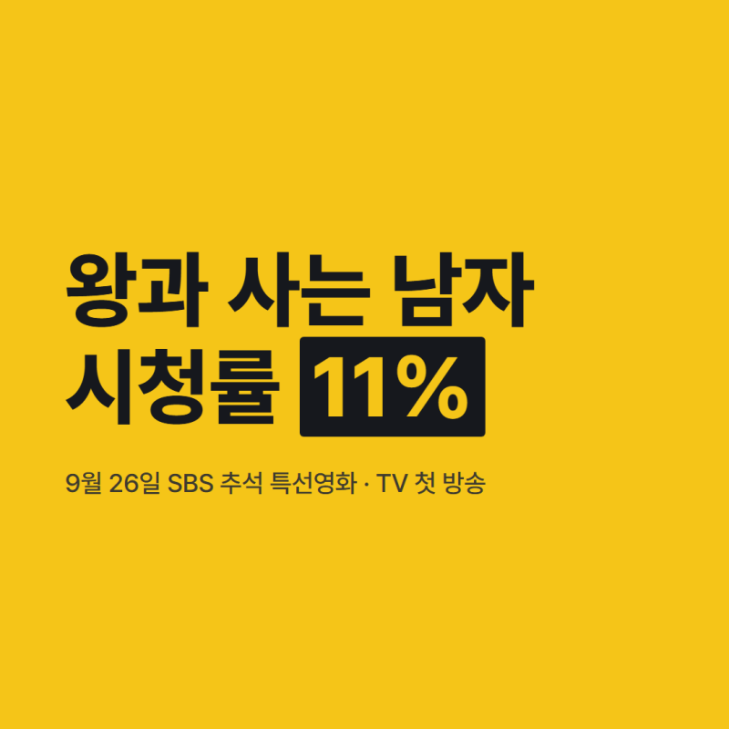 왕과 사는 남자 시청률 11%, TV 첫 방송 늦어진 이유와 영화 정보