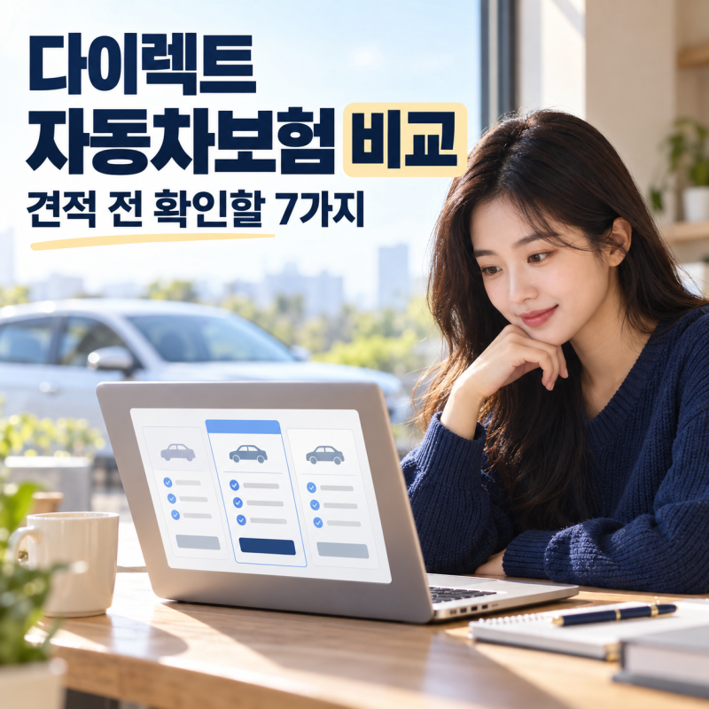 다이렉트 자동차보험 비교 가이드 견적 내기 전 반드시 체크할 7가지 핵심 조건