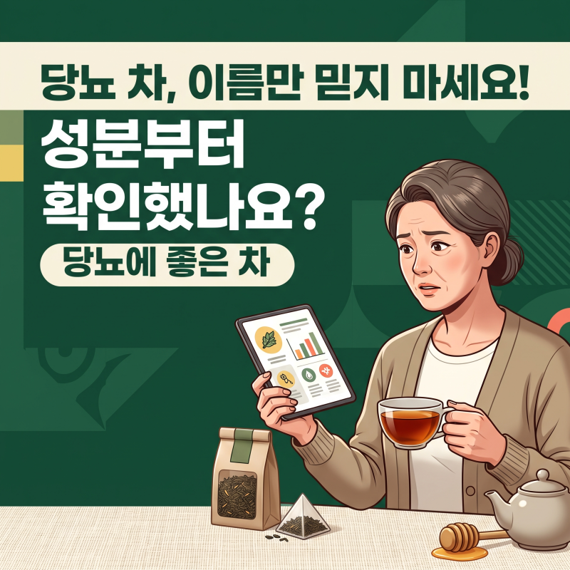 당뇨에좋은차, 이름보다 먼저 봐야 할 원재료표의 비밀