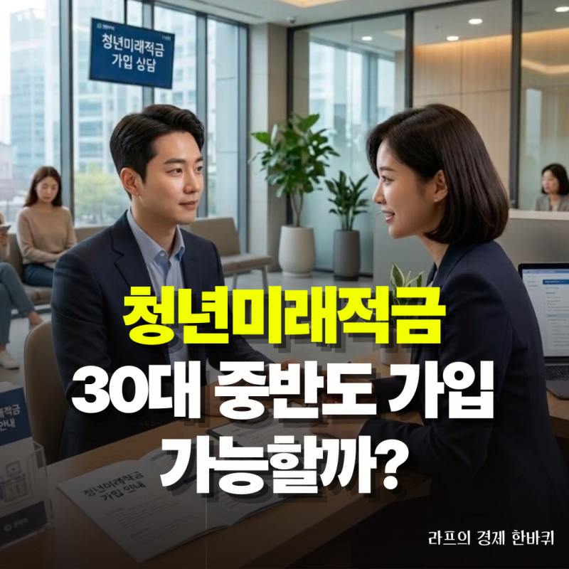 소득 제한 사라진 청년미래적금, 30대 중반도 가입할 수 있을까?