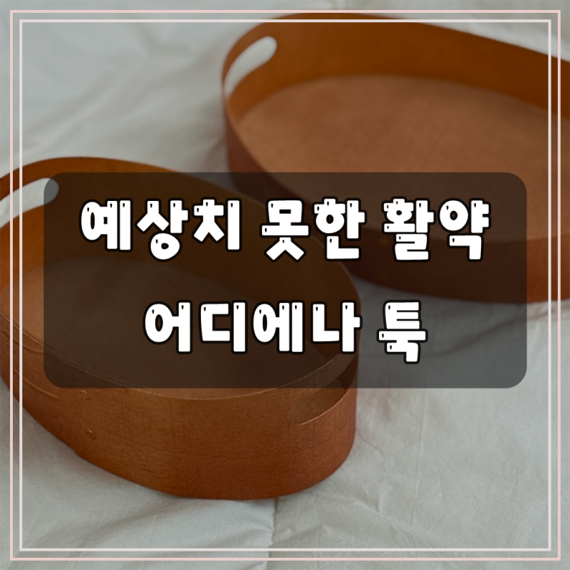 도르리 셰이커 트레이 우드 인테리어 오브제 바구니 차키 트레이 수납함 정리함, 내추럴