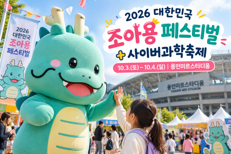2026 용인 사이버과학축제 대한민국 조아용 페스티벌10월 3일4일 아이와 가볼만한곳