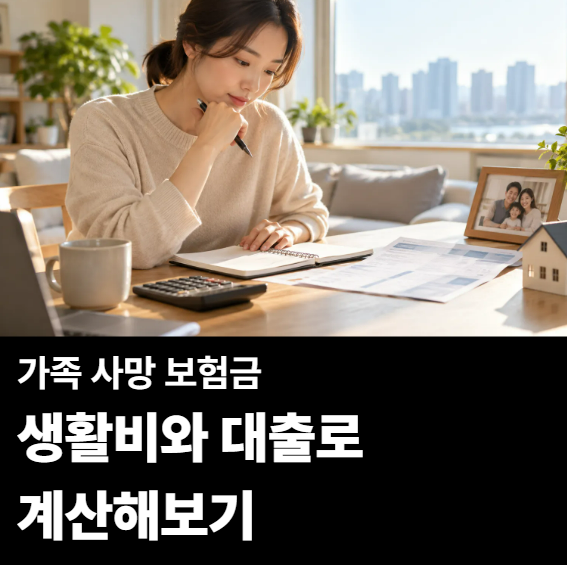 가족 사망보험금 얼마가 적당할까? 생활비와 대출로 직접 계산하는 법
